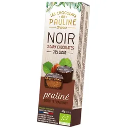 Hazelnut Praline Bites coated with Dark Chocolate 45g
