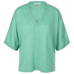 V-Pullover im Oversized-Style Peter Hahn grün, 40