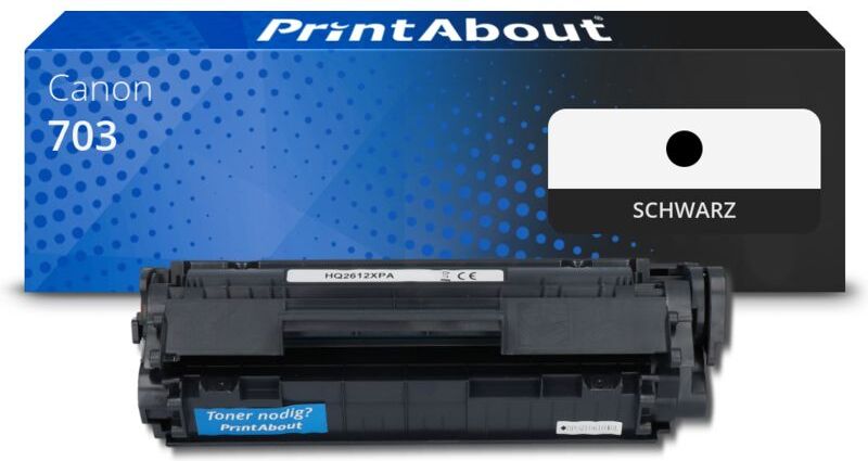 PrintAbout Toner kompatibel mit Canon 703 - Schwarz