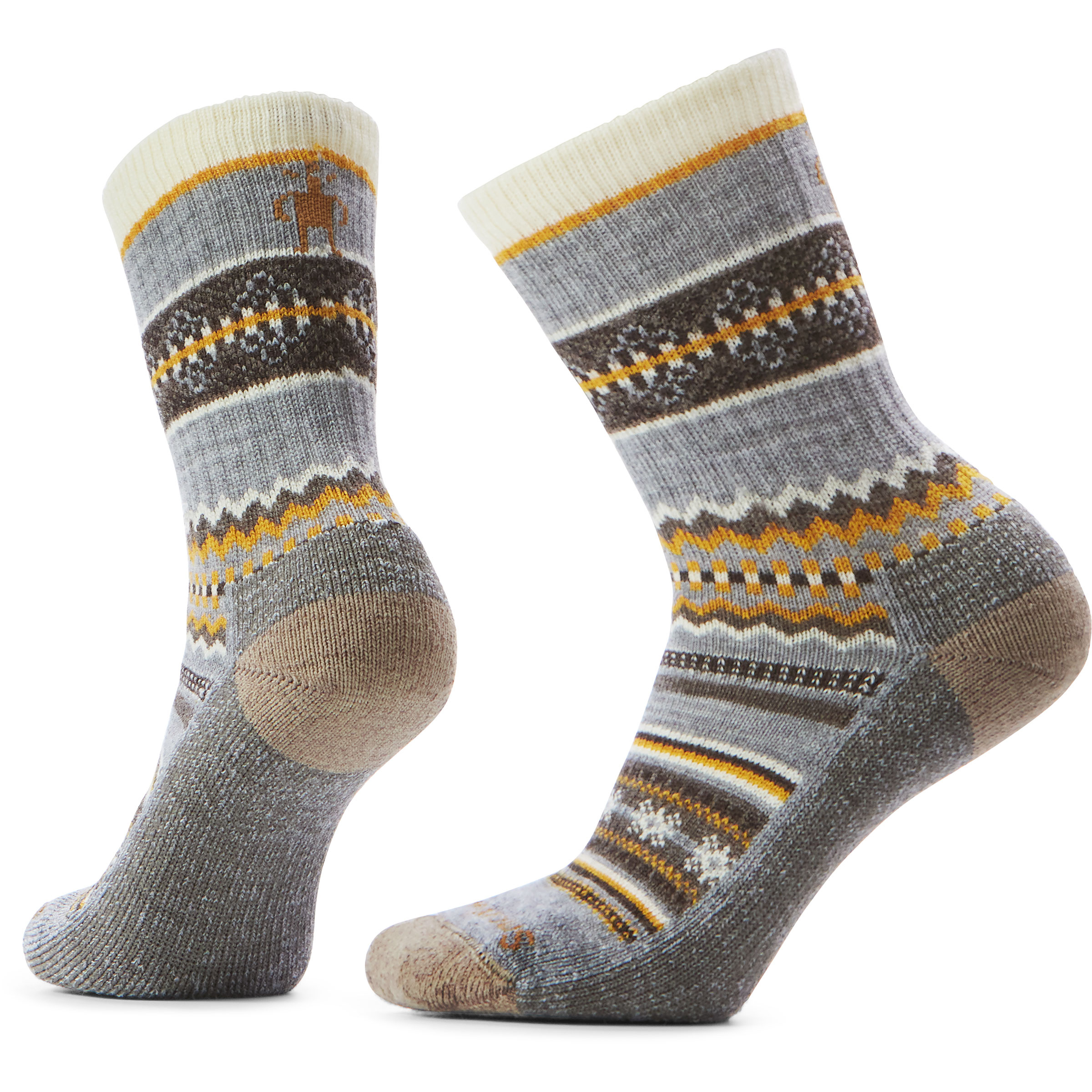 Smartwool Everyday Snowed In Sweater Crew Damen Freizeitsocken beige Größe 38 Lifestyle Widerstandsfähig Merinowolle