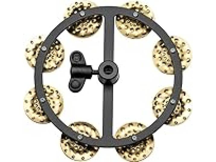 Meinl HTHH1B-BK Headliner Series Tambourin 1 rangée Grelots en laiton martelé