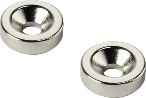 TRU Components D15T3-M4 Permanent-Magnet Ring (Ø x H) 15mm x 3mm N35 Grenztemperatur (max.): 80°C