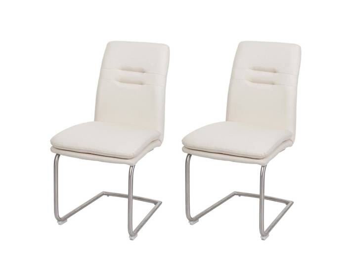 ESSZIMMERSTUHL Cremeweiß 2er-Set