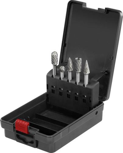 TOOLCRAFT TO-9913158 Frässtift Produktabmessung, Ø 10mm Schaftdurchmesser 6mm 5teilig