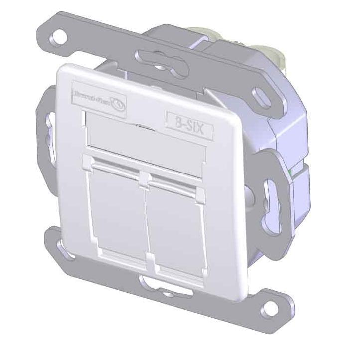 Brand-Rex Leviton Manufact. Leviton Datendose Cat.6 2xRJ45 RAL 9010 BSCG245SU002 (BSCG245SU002)