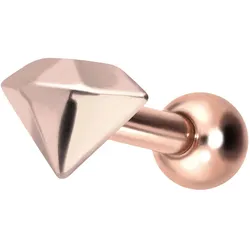 Titan Ohrpiercing mit Innengewinde DIAMANT