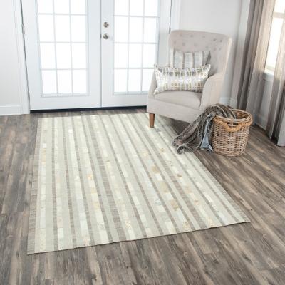 Rizzy Wild Thing Gray Trellis Hand-Woven Wool Area Rug - 8' x 10'