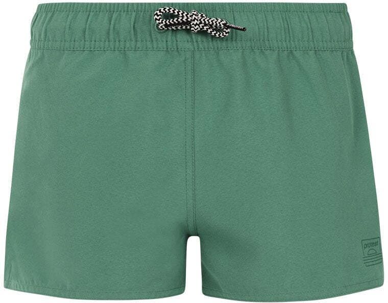 Badeshorts PROTEST "Bade Shorts PRTEVI JR", Mädchen, Gr. 128, EURO, grün (veggie grün), Obermaterial: 100% Polyester PES., Badehosen Badeshorts veggie grün 128, EURO
