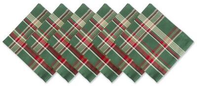 DII Design Imports Campfire Plaid Napkin Set (Set of 6)