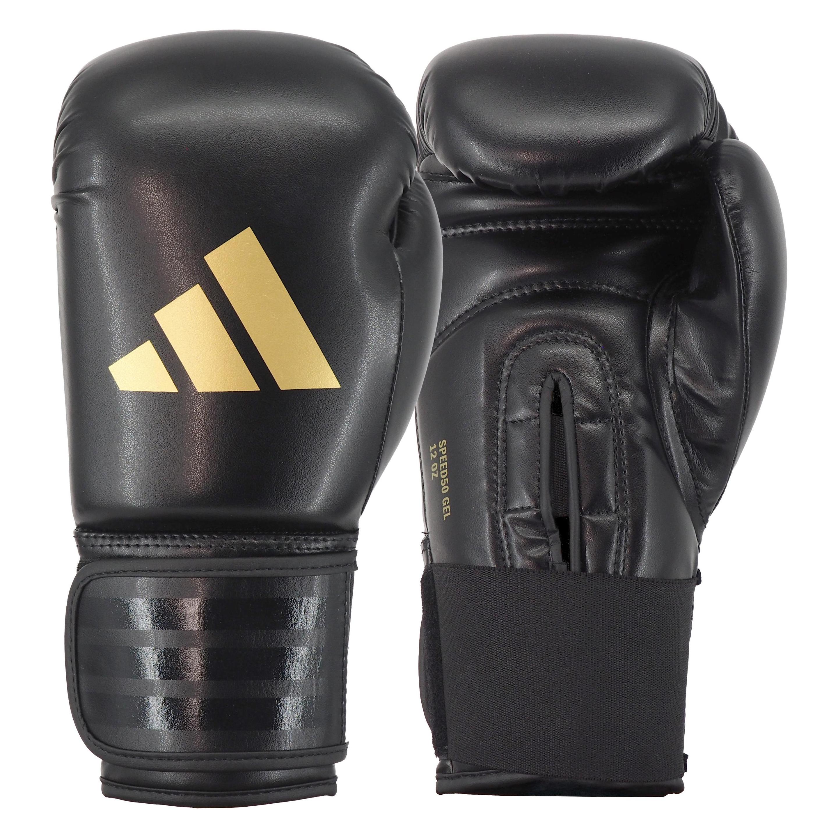 Adidas Boxhandschuhe Speed 50, ADISBG50 black/gold (One Size) (1156822)