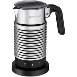 Nespresso Aeroccino4, Milchaufschäumer, Silber, Schwarz