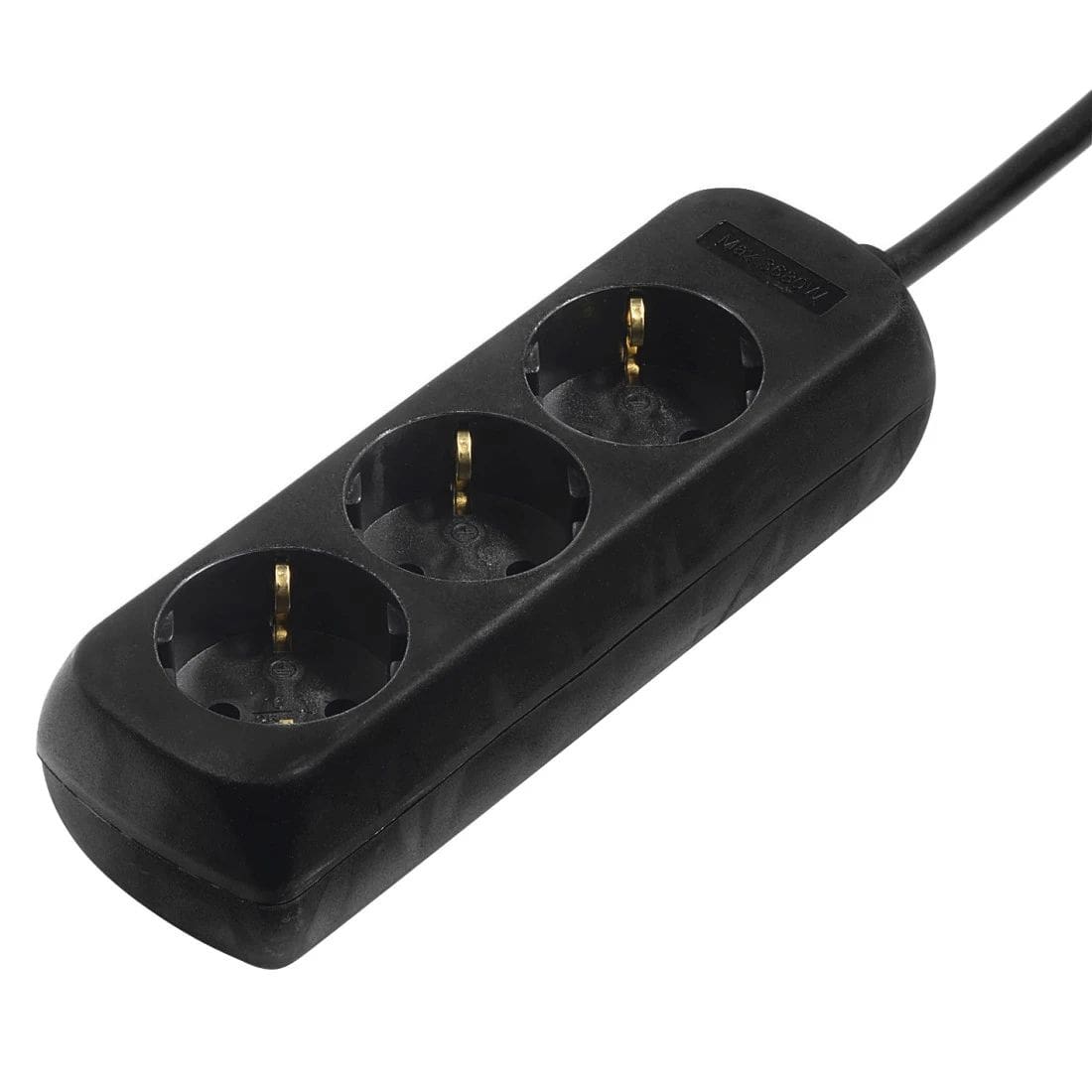 Hama 108843 Steckdosenleiste 3-fach 5 m (Schwarz) 00108843