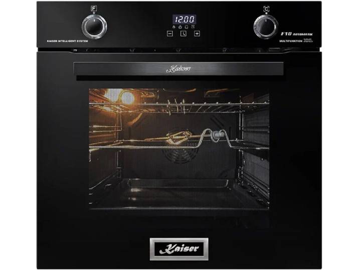 Kaiser Küchengeräte Einbaubackofen EH 6367, mit 1-fach-Teleskopauszug, Elektro Backofen, Autark, 79L, Drehspieß, Einbau Backofen,10Funktionen