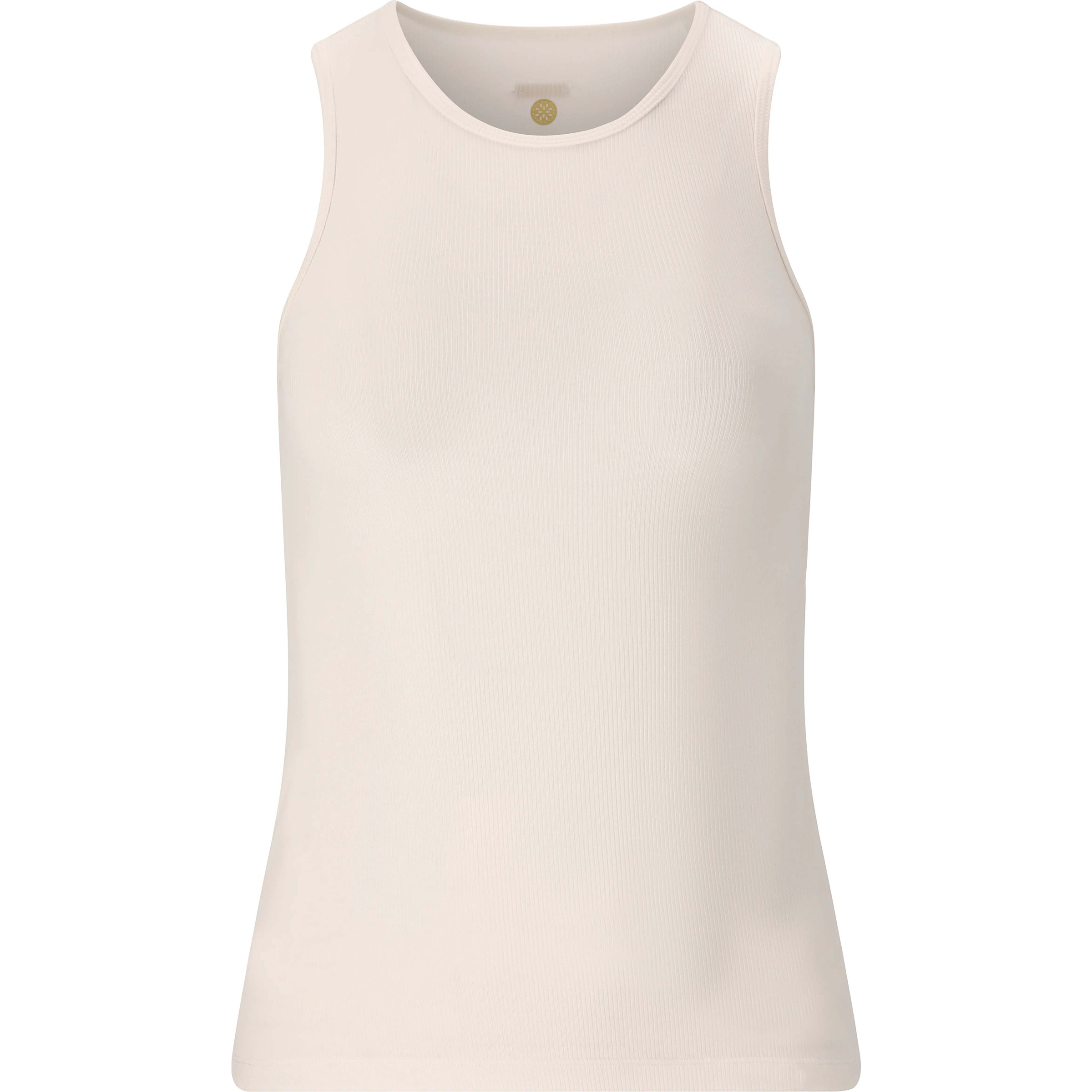 Athlecia Tinashe Halterneck Rib Top Damen Tanktops weiss Größe XL Yoga | Lifestyle Elastisch