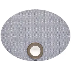 Chilewich, Tischset, Thatch Tischset oval rain (1 Stk., 49.50 x 36 cm)