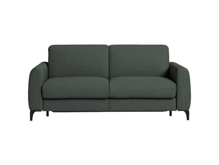 Novel Schlafsofa, Waldgrün, Metall, 3-Sitzer, 223x88x102 cm, Rücken echt, Kinderzimmer & Jugendzimmer, Jugendmöbel, Jugendsofas