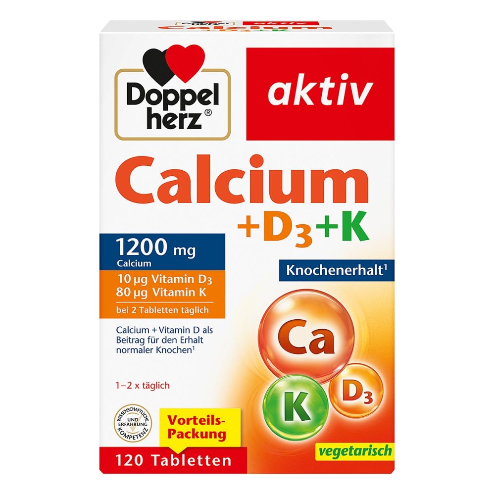 Queisser Pharma GmbH & Co. KG Doppelherz Calcium+D3+K Tabletten 18114684