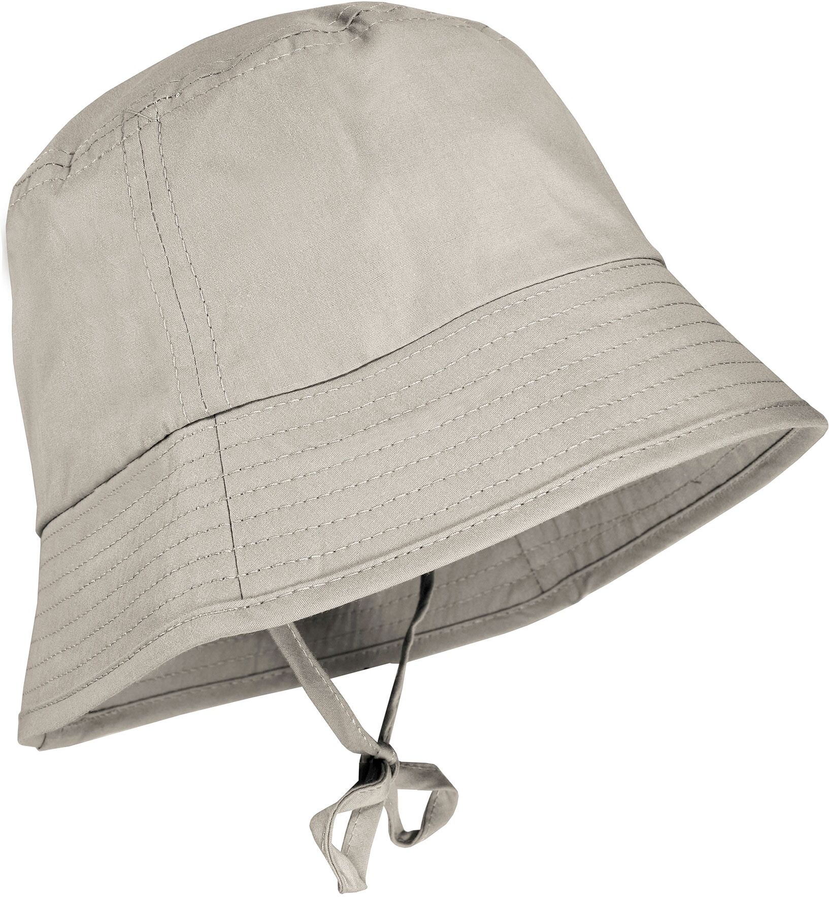 Fischerhut MAXIMO, Herren, Gr. 45, beige, Popeline, Baumwolle, unifarben, Hüte Fischerhut, schützt vor UV, mit Bindeband, bequem, basic, Baumwolle beige 45