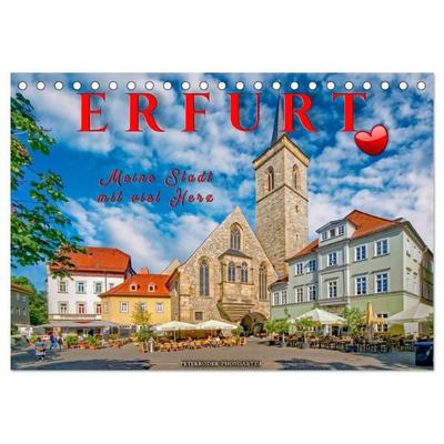 Erfurt - meine Stadt mit viel Herz (Tischkalender 2027 DIN A5 quer), CALVENDO Monatskalender