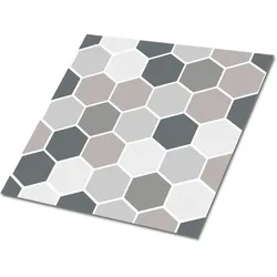 FLIESENAUFKLEBER 9 Stück 30x30 cm selbstklebend Bienenwabe