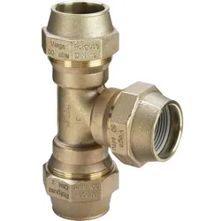 Viega Maxiplex T-Stück 277932 Ø 50 mm, Rotguss, mit Verschraubung