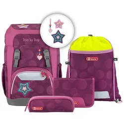 Step by Step GIANT Schulrucksack-Set Glamour Star, 5-teilig