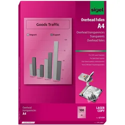 Sigel, Bastelpapier, Overhead-Folien (100 g/m2, 100x)