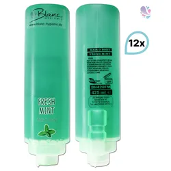 SET: Professionelles Shampoo-Duschgel-Set – 12x425 ml – verschied. Düfte – Wandhalterung in Weiß, Schwarz oder Chrom optional