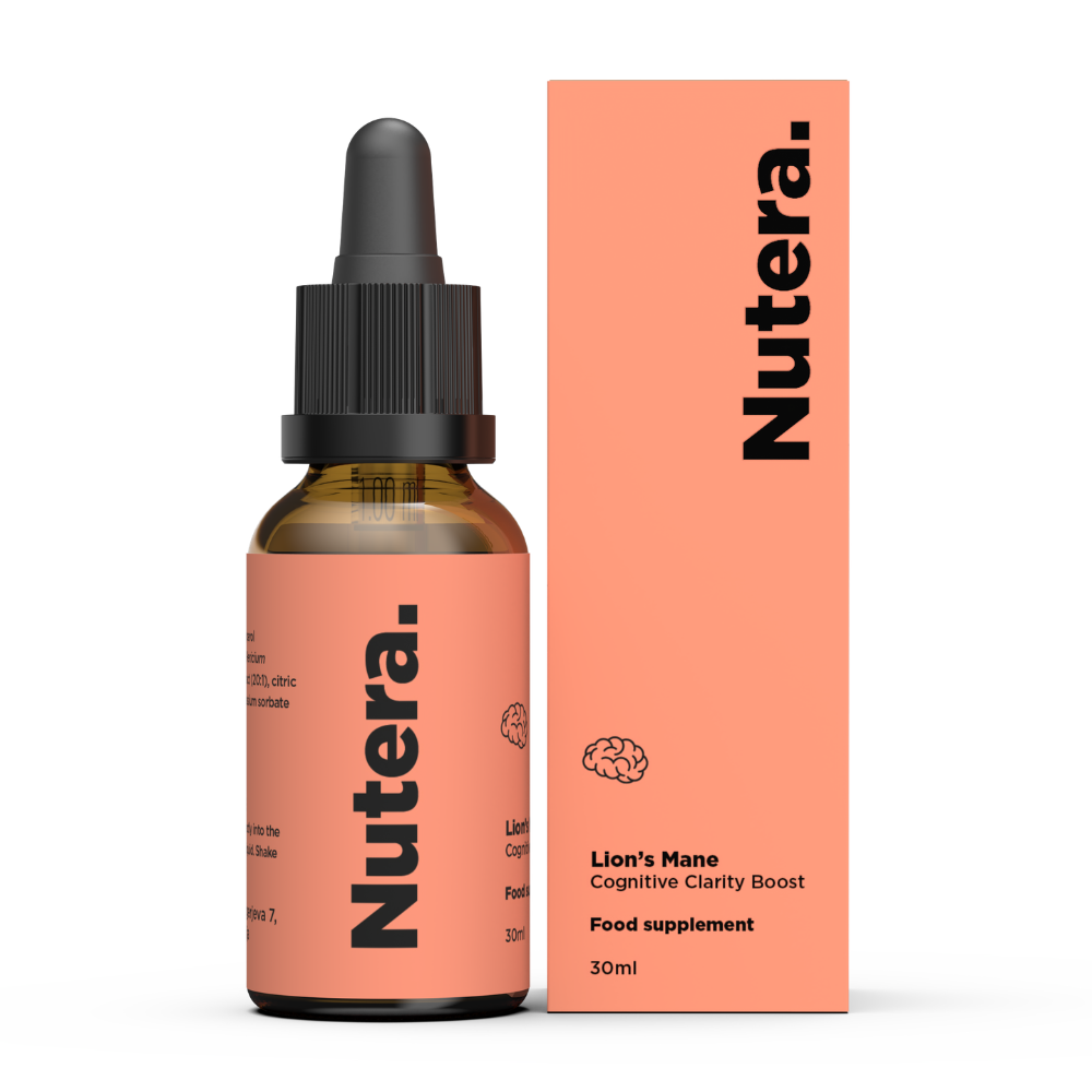 Nutera Lion's Mane Extract Cognitive Clarity Boost Food Supplement 30mL
