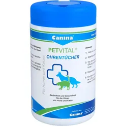 Petvital Feuchttücher f. Ohren vet.