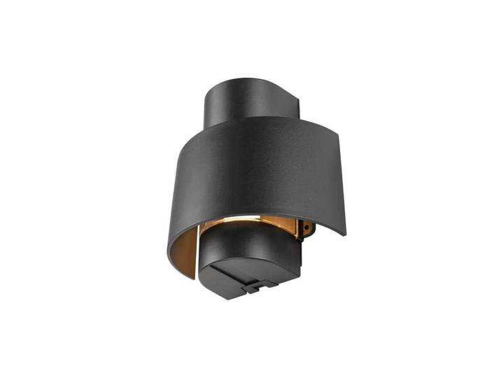 Applique d'extérieur Photoni Cyl, cylindrique, noire - SLV - Terrasse - Aluminium