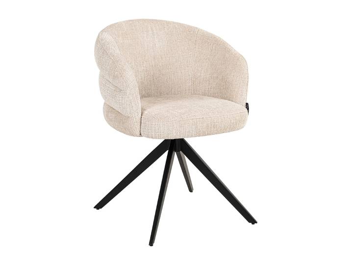 Richmond Draaibare Eetkamerstoel Serenity Chenille - Beige