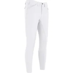 Pikeur Herren Reithose ROSSINI FFL weiss Turnier Vollbesatz Midwaist Flex Faux Leather , Pikeur_17_Groessen: 44