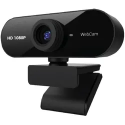 Nilox web cam 1080 30fps (2 Mpx), Webcam, Schwarz