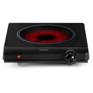 Domo Kochplatte DO30111KP, Infrarot-Einzelkochplatte, schwarz, 1250 Watt