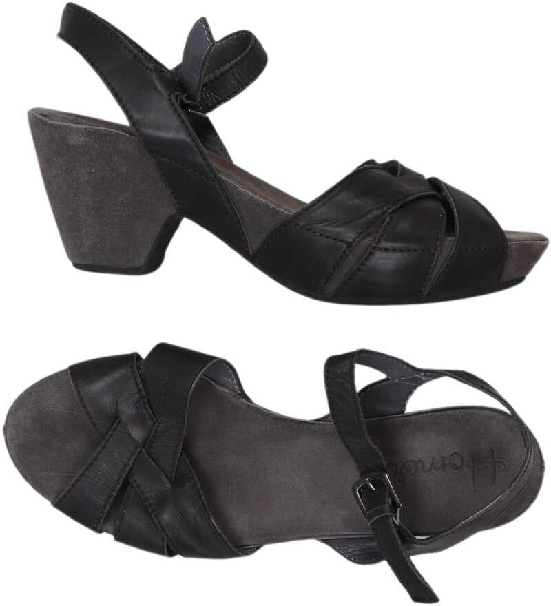 Homers Damen Sandalen, Schwarz, Gr. EU 39, kein / Etikett - Second Hand