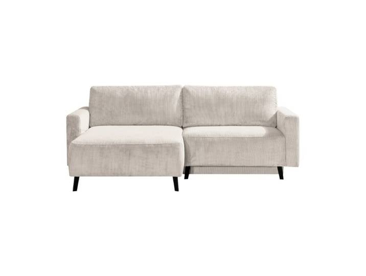 Dixx Divani Ramhusen Schlafsofa mit Cordbezug und Bettkasten - C