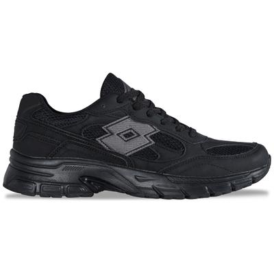 Sneaker LOTTO, Damen, Gr. 41, schwarz, Kunstfaser, Synthetik, mehrfarbig, Schuhe Sneaker, - mit Flexkerben für natürlichen Bewegungsablauf