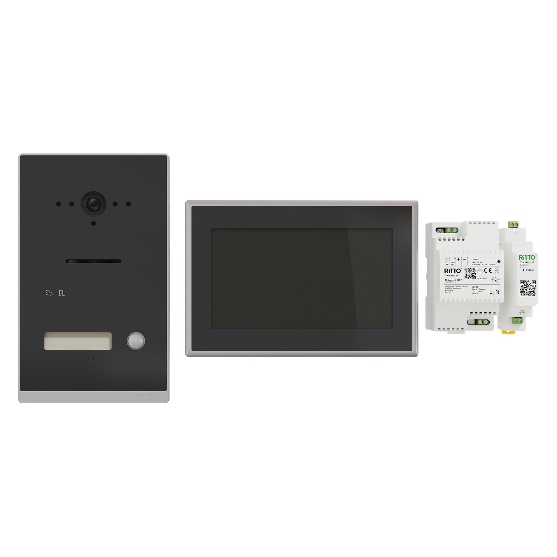 Ritto Listo Video RGE2094150 Einfamilienhaus-Set TwInnensechskant IP 1 (Kabelgebunden, WLAN) (RGE2094150)