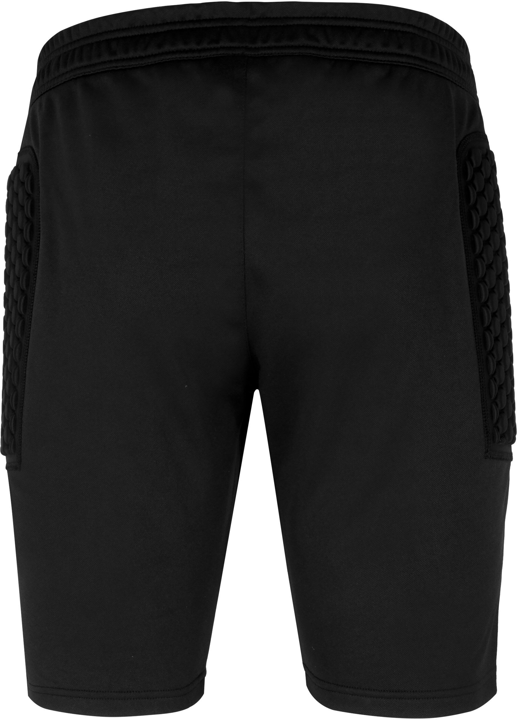 Torwarthose REUSCH "Contest II Short Advance Junior", Mädchen, Gr. XS, EURO-Größen, silber (schwarz, silberfarben), 100% Polyester, mehrfarbig, kurz, Hosen, mit zuverlässigem Polsterschutz