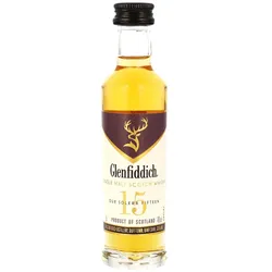 Glenfiddich Miniatur - 15 Jahre - Solera - Single Malt Scotch Whisky