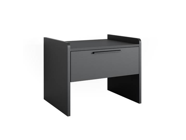 Vicco Esszimmerbank Roman Schwarz 53.5 x 41.1 cm mit 1 Schublade, Rechteckig, 53.5x43x41.1 cm, Esszimmer, Bänke, Sitzbänke