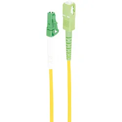 SHVP BS07-102022 - LWL Patchkabel, Simplex, LC / SC, APC, 9/125μ, OS2, gelb, 1 m