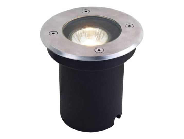Lucande Spot encastrable dans le sol Ava à intensité variable (Moderne) en Gris Inox (1 lampe\,à GU10)\, extérieur