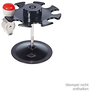 WEDO Stempelträger 8-fach, rund, schwarz