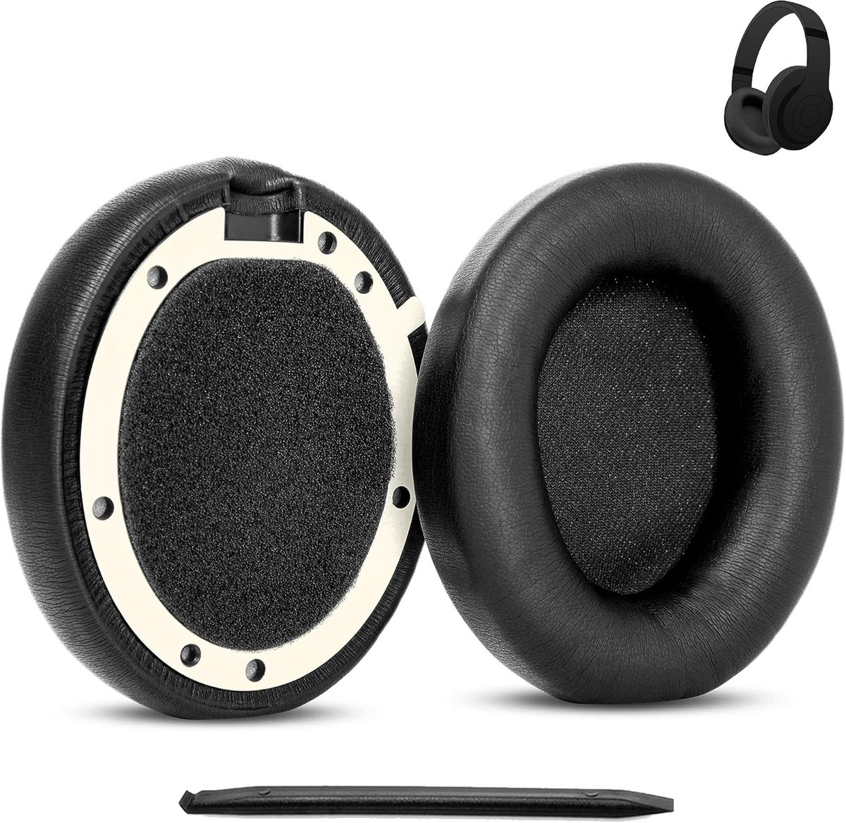 Oorkussens voor Beats Studio Pro hoofdtelefoon, vervangende oorkussens van proteïneleer