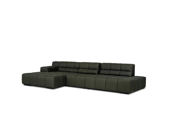 Designwerk Ecksofa, Olivgrün, Metall, L-Form, 356x169 cm, Made in EU, Wohnzimmer, Sofas & Couches, Wohnlandschaften, Ecksofas