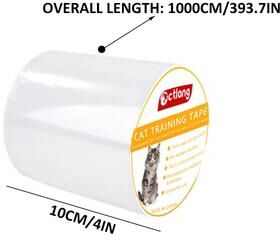 Inspired Living Transparent Cat Scratch Furniture Protector Tape 300cm Pet Sofa Anti Scratch Film 300 X 6.3cm