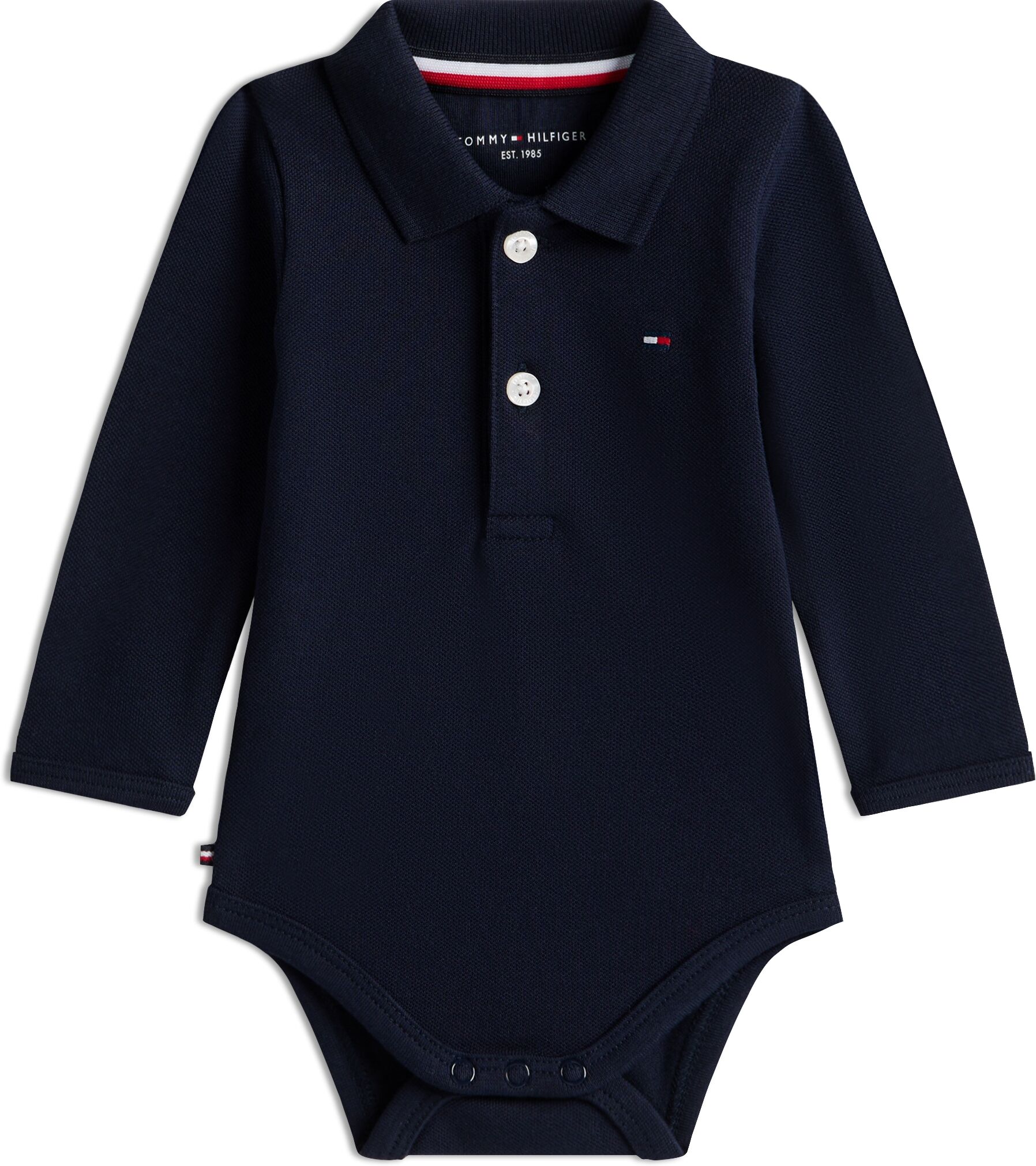 Neugeborenen-Geschenkset TOMMY HILFIGER, Jungen, Gr. 68, blau (dunkelblau), Piqué, Obermaterial: 96% Baumwolle, 4% Elasthan, unifarben, KOB Set-Artikel Neugeborenen-Geschenkset, Polo-Body aus Piqué als Geschenkset, für Babys