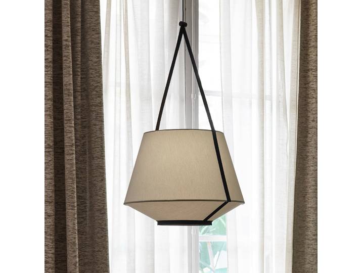Carrie Pendelleuchte S Olive - Forestier Carrie S - Wohnzimmer - Design - Stoff / Textil - Einflammig